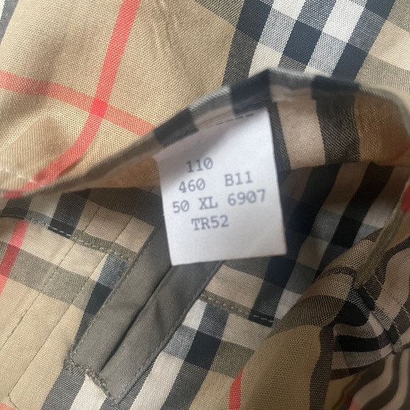 Vintage Burberry Men's Double Breasted OLIVE Green Trench Coat - Picture 9 of 10